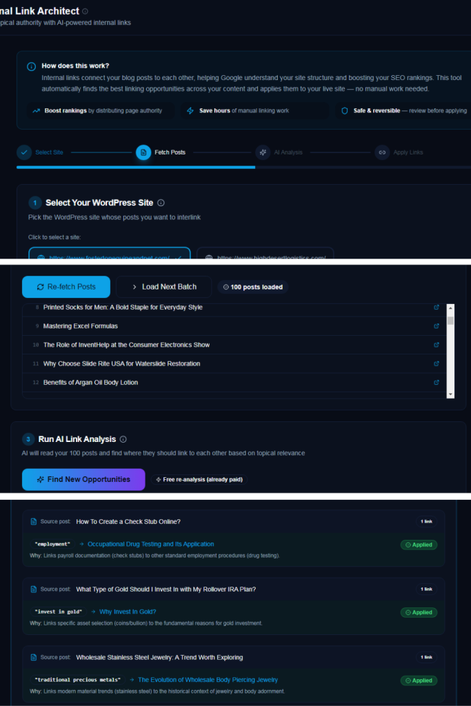 AI Internal Linking